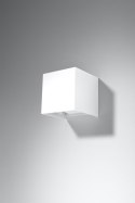 Aluminiowy kinkiet LUCA biały lampa ścienna dekoracyjna LED IP54 - Sollux Lighting