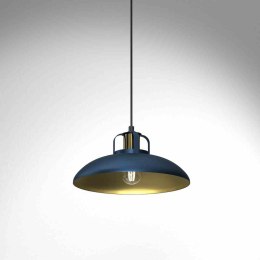 Lampa wisząca FELIX NAVY BLUE/GOLD granatowo-złota w stylu loft - Milagro