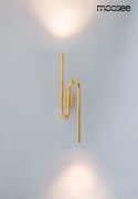 Kinkiet MACAROON złoty nowoczesny design wygięta rurka - Moosee