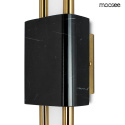Kinkiet EVANS czarno-złoty elegancka lampa ścienna LED marmur - Moosee detale