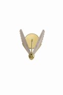 Kinkiet MARIPOSA złoty lampa ścienna w kształcie motyla szklany klosz - Light Prestige