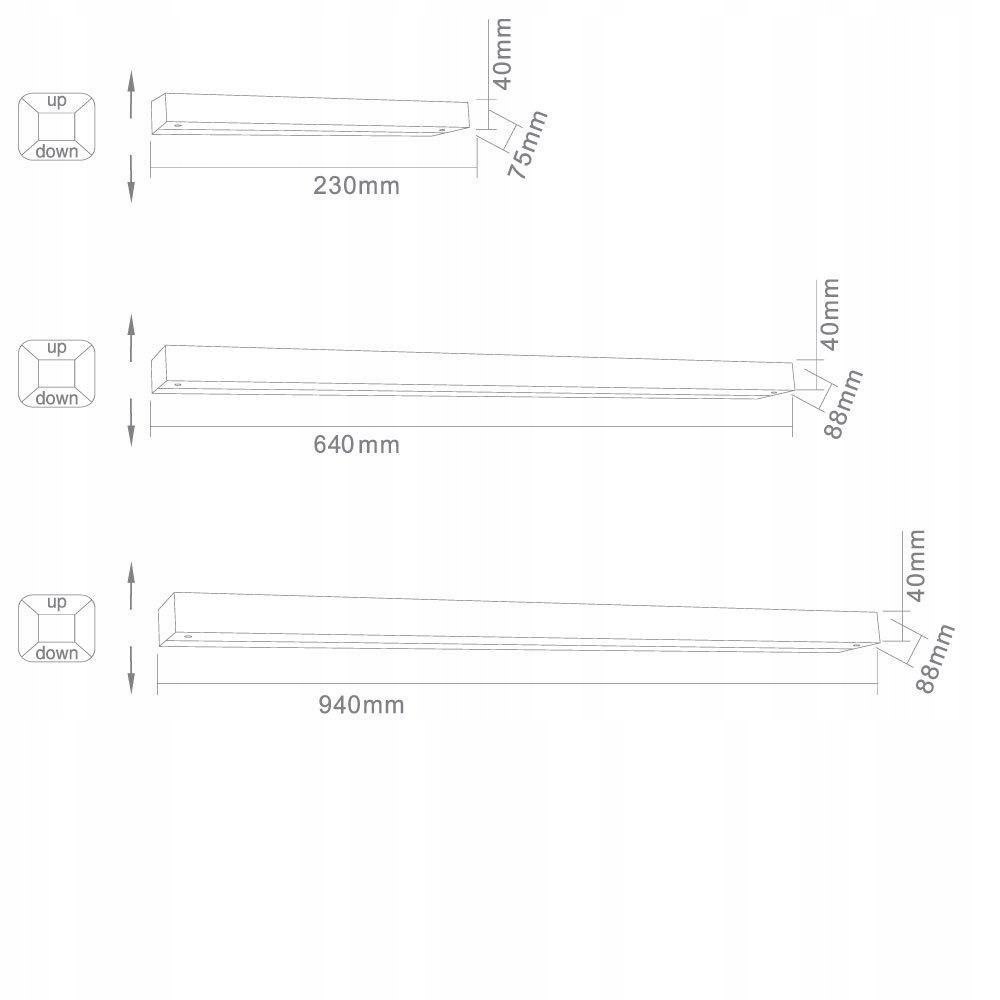 Kinkiet BASTONE 640 - Orlicki Design Kinkiet BASTONE 640 - Orlicki Design