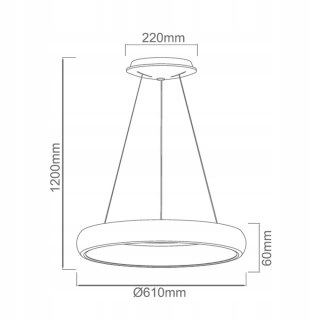 Lampa wisząca ROTTO BIANCO S 3000K - Orlicki Design