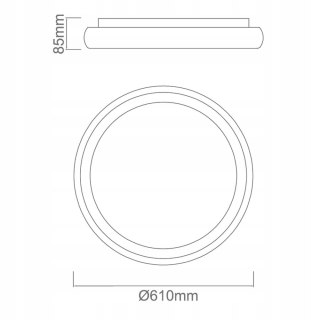 Plafon ROTTO BIANCO PL 4000K - Orlicki Design