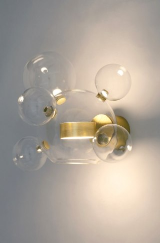 Kinkiet CAPRI WALL 6 złoty LED - King Home