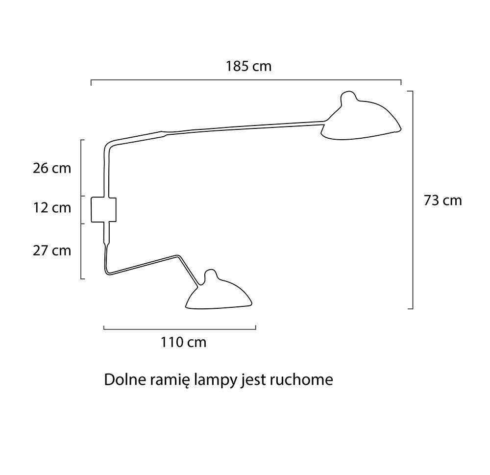 Kinkiet RAVEN 2 WALL czarny - King Home Kinkiet RAVEN 2 WALL czarny - King Home