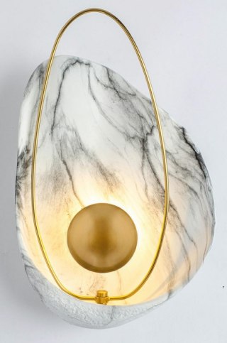 Kinkiet ROCK MARBLE - LED, żywica, metal King Home