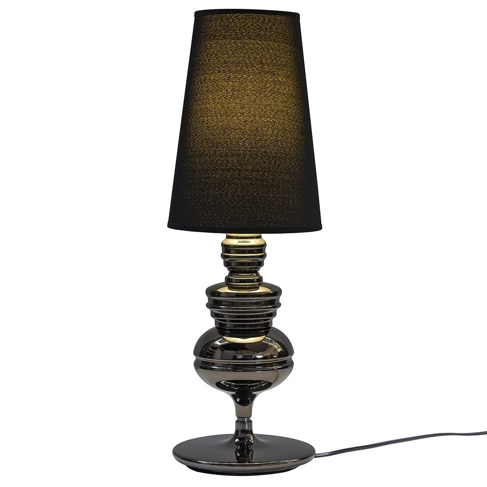 Lampa stołowa QUEEN 18 czarna - King Home Lampa stołowa QUEEN 18 czarna - King Home
