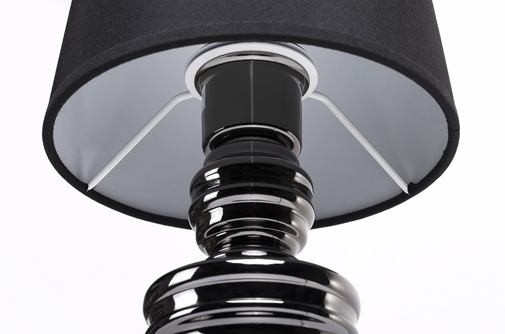 Lampa stołowa QUEEN 18 czarna - King Home Lampa stołowa QUEEN 18 czarna - King Home