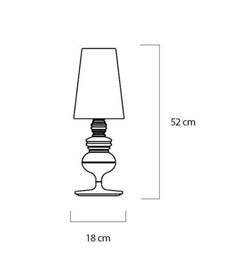 Lampa stołowa QUEEN 18 złota - King Home Lampa stołowa QUEEN 18 złota - King Home
