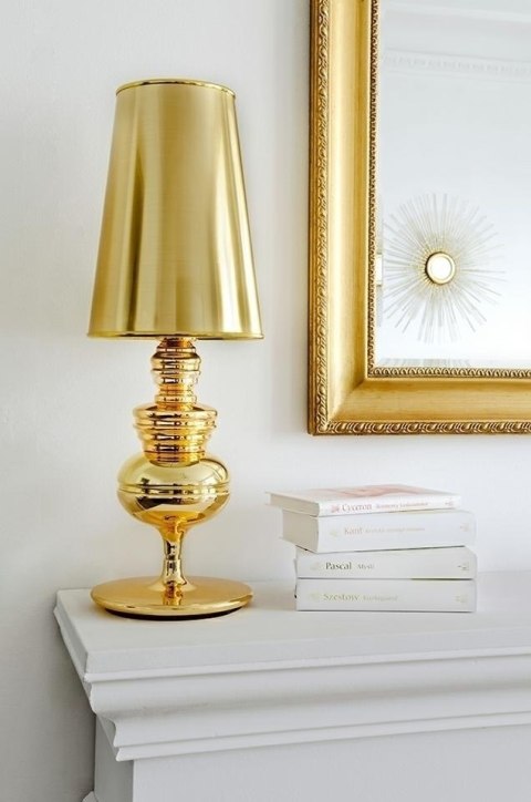 Lampa stołowa QUEEN 18 złota - King Home Lampa stołowa QUEEN 18 złota - King Home