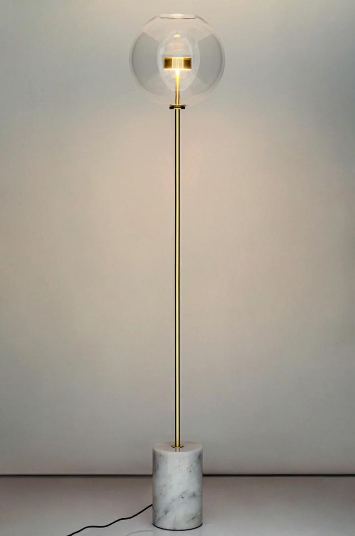 Lampa podłogowa CAPRI FLOOR złota 60 LED marmur - King Home Lampa podłogowa CAPRI FLOOR złota 60 LED marmur - King Home
