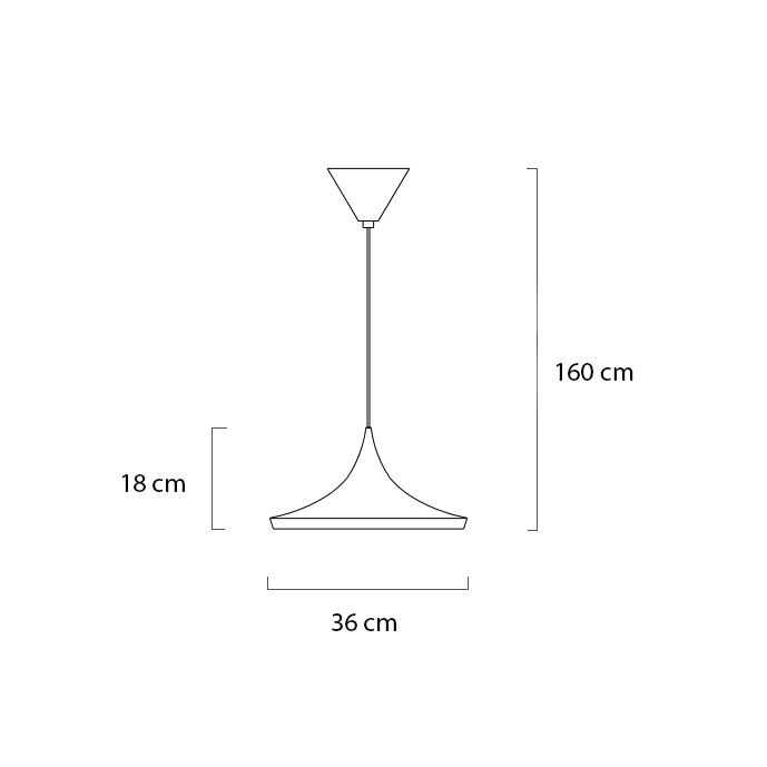Lampa wisząca BET SHADE WIDE biała - środek srebrny - King Home Lampa wisząca BET SHADE WIDE biała - środek srebrny - King Home