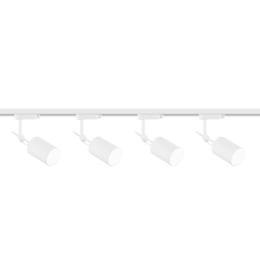Zestaw szynowy: szyna 1,5m biała + 4x oprawa Stick Track Bianco - Orlicki Design