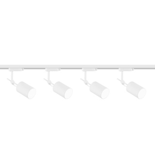 Zestaw szynowy: szyna 1,5m biała + 4x oprawa Stick Track Bianco - Orlicki Design