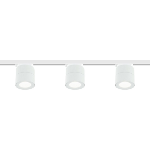 Zestaw szynowy: szyna 1m biała + 3x oprawa Mone Bianco Track - Orlicki Design
