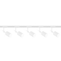 Zestaw szynowy: szyna 2m biała + 5x oprawa Stick Track Bianco - Orlicki Design