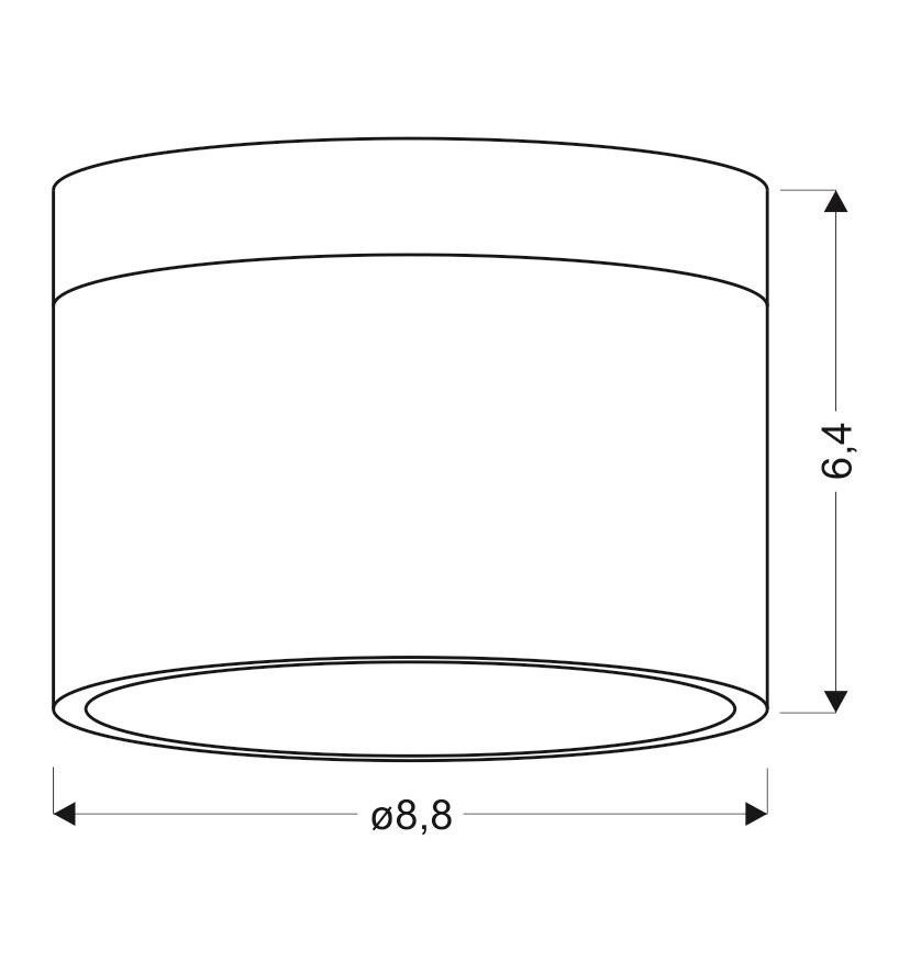 Lampa sufitowa TUBA 6,4 biało-drewniana LED - Candellux Lighting Lampa sufitowa TUBA 6,4 biało-drewniana LED - Candellux Lighting