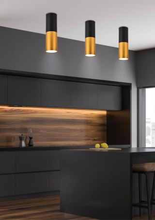 Lampa sufitowa TUBA 12 czarno-złota - Candellux Lighting