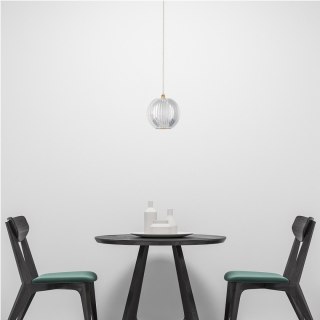 Lampa wisząca BRILLANT 1 złota LED CCT pojedyncza szklana kula - Light Prestige