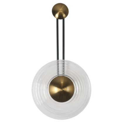 Kinkiet BELL transparentny LED CCT szklany klosz designerska lampa ścienna - Light Prestige