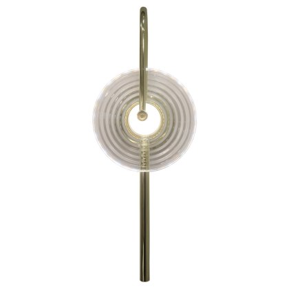 Kinkiet PLATO transparentny LED CCT szklany design zmiana barwy światła - Light Prestige