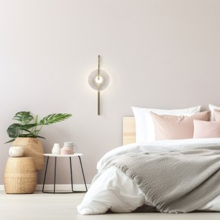 Kinkiet PLATO transparentny LED CCT szklany design zmiana barwy światła - Light Prestige