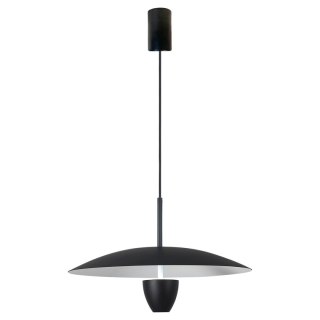 Lampa wisząca UFO M czarna LED CCT metal klosz grzybek - Light Prestige