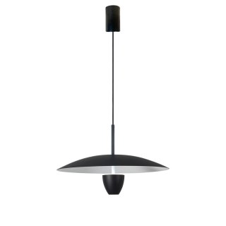 Lampa wisząca UFO S czarna LED CCT metal klosz grzybek - Light Prestige