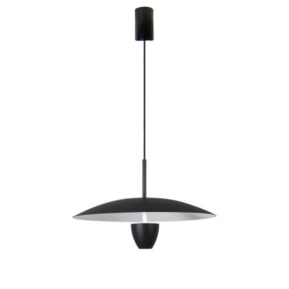Lampa wisząca UFO S czarna LED CCT metal klosz grzybek - Light Prestige