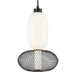 Lampa wisząca ARAME LED 15W 3000K szklany metalowy klosz design - Eko-Light