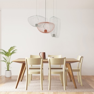 Lampa wisząca PUMPKIN M TERRACOTA ceglasta ażurowy klosz loft boho - Nowodvorski Lighting