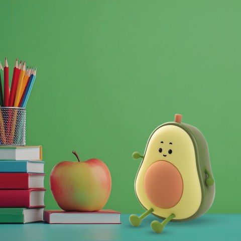 Lampka dziecięca AWOKADO uroczy owoc do pokoju dziecięcego - Eko-Light