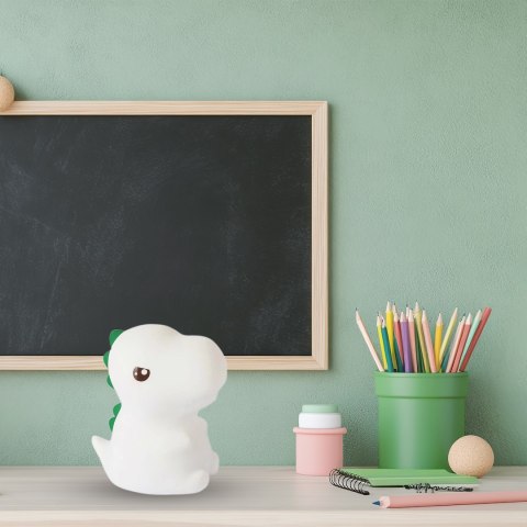 Lampka dziecięca DINO urocza mała lampeczka dinozaur do pokoju dziecka - Eko-Light