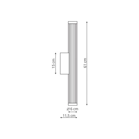 Kinkiet Vena 60 cm chrom LED CCT podłużny - Light Prestige