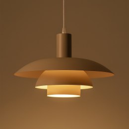 Lampa wisząca FERRO 1 Cashmere oświetlenie retro kaszmir - Eko-Light - wlaczona