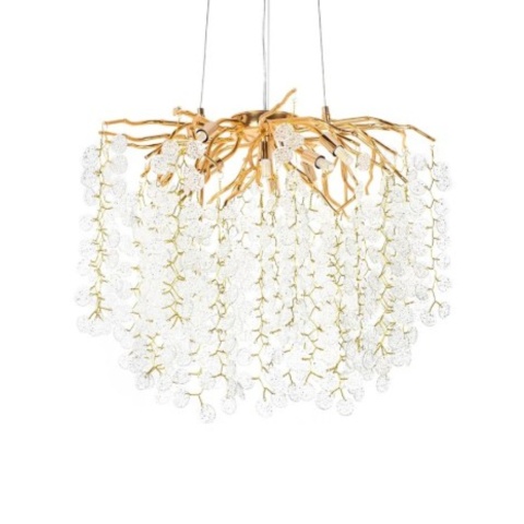Lampa wisząca RIVIERA 60 złota  clear imitacja gałęzi drzewa piękna - Moosee