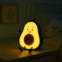 Lampka dziecięca AWOKADO uroczy owoc do pokoju dziecięcego - Eko-Light - wlaczona w nocy