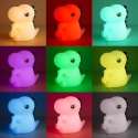 Lampka dziecięca DINO urocza mała lampeczka dinozaur do pokoju dziecka - Eko-Light - zmiana kolorow swiatla - rozne kolory