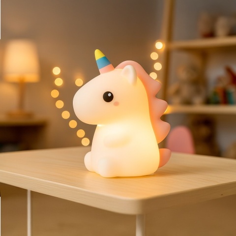 Lampka dziecięca UNICORN urocza lampeczka do pokoju dziecka jednorożec