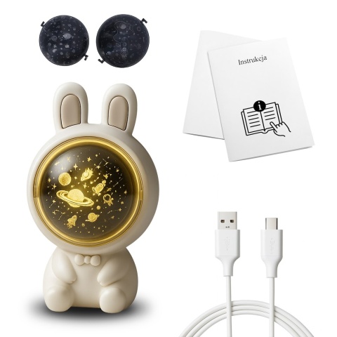 Lampka dziecięca projektor KOSMONAUTA wyjatkowe oświetlenie do pokoju dziecka - Eko-Light