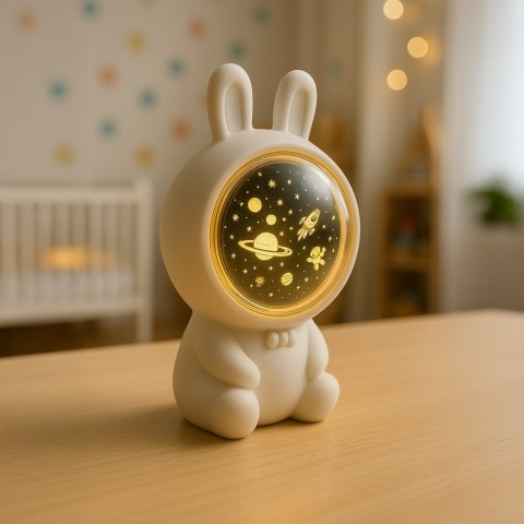 Lampka dziecięca projektor KOSMONAUTA wyjatkowe oświetlenie do pokoju dziecka - Eko-Light