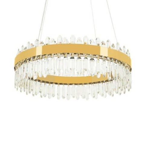 Lampa wisząca AMIRA 60 złota obręcz z kryształkami glamour- Moosee Lampa wisząca AMIRA 60 złota obręcz z kryształkami glamour- Moosee