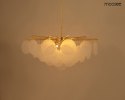 Lampa wisząca SUONO 60 złota oryginalny design nowoczesna - Moosee - zapalona - wlaczona