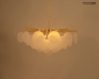Lampa wisząca SUONO 60 złota oryginalny design nowoczesna - Moosee