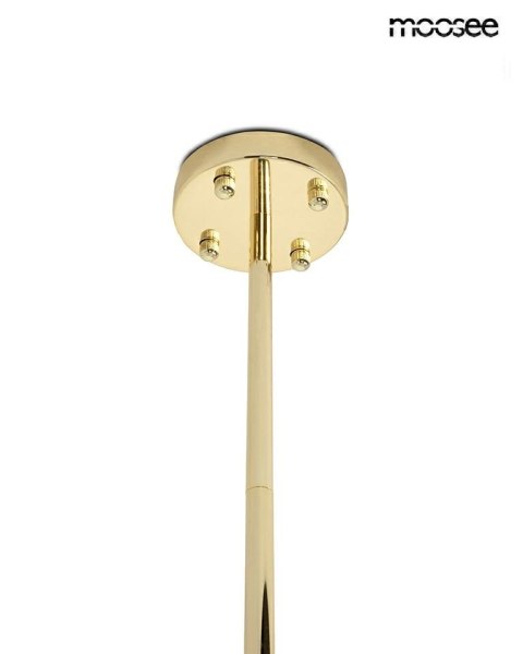 Lampa wisząca SUONO 60 złota oryginalny design nowoczesna - Moosee - podsufitka