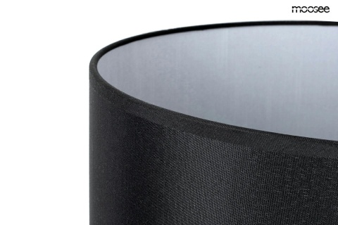 Lampa stołowa MOXY złota / czarna elegancka stylowa abażur szkło design - Moosee - widok z bliska na abażur