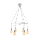 Lampa wisząca ALTO 6 biała matowa dwuobwodowa - Candellux Lighting