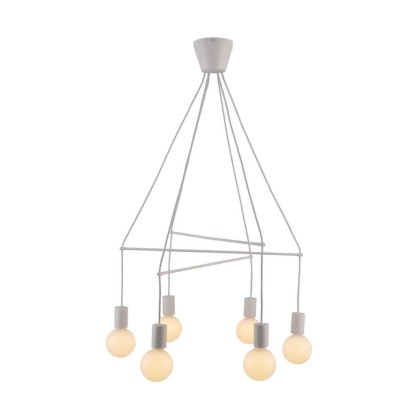 Lampa wisząca ALTO 6 biała matowa dwuobwodowa - Candellux Lighting