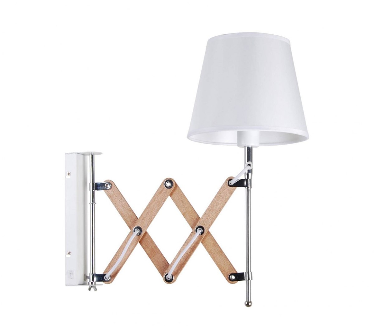 Kinkiet MITO biały na wysięgniku harmonijkowym - Candellux Lighting Kinkiet MITO biały na wysięgniku harmonijkowym - Candellux Lighting